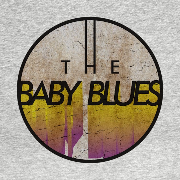 THE BABY BLUES - VINTAGE YELLOW CIRCLE by GLOBALARTWORD